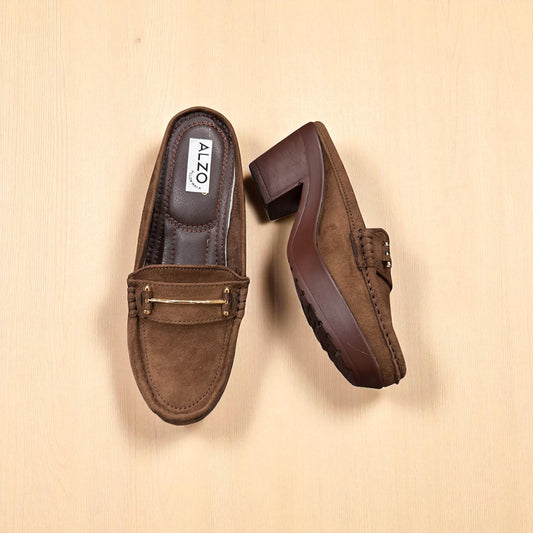 Ladies Casual Moccasins A850085-BRW