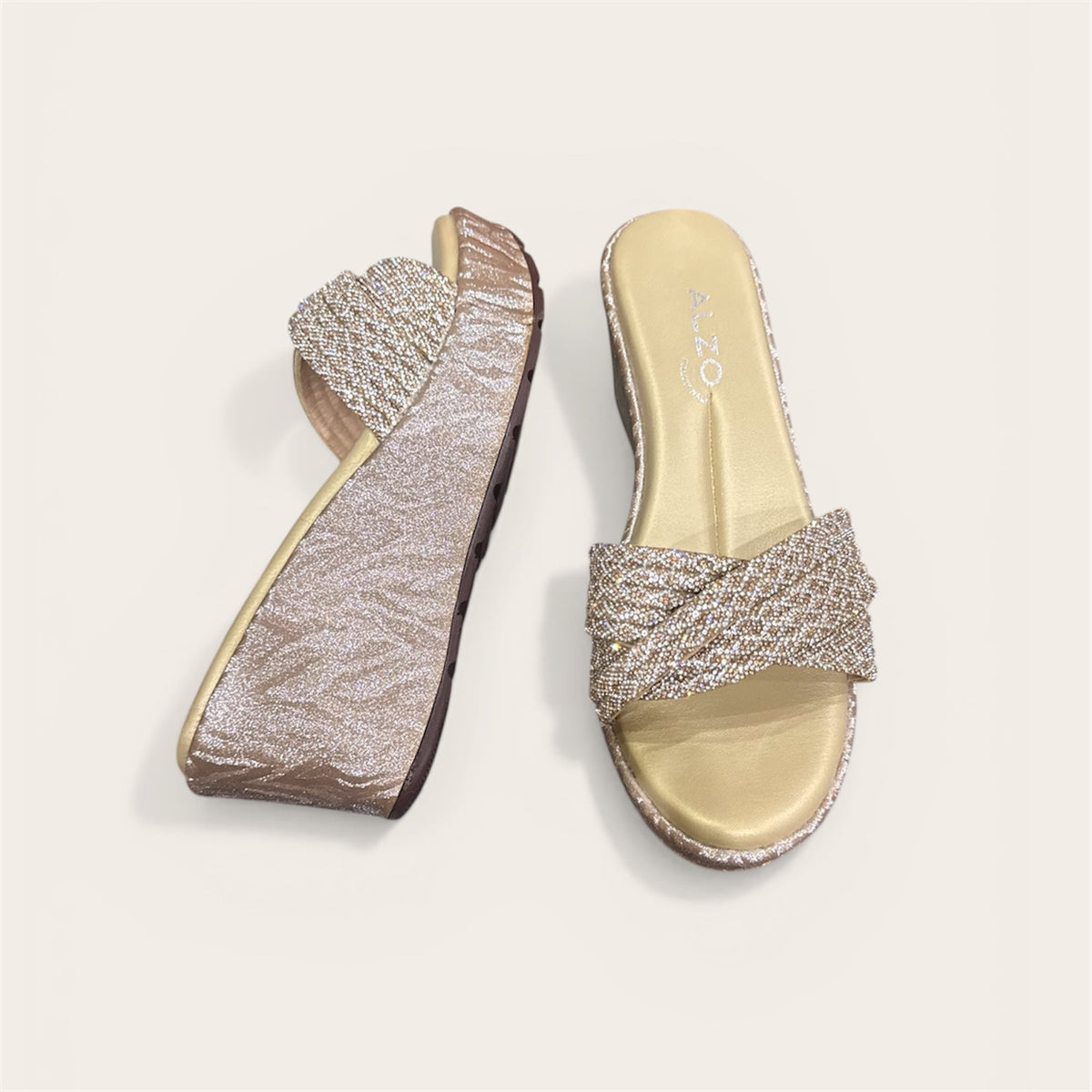 Ladies Fancy Wedge Slipper RX-3545